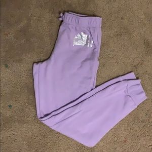 Girls purple sweatpants.